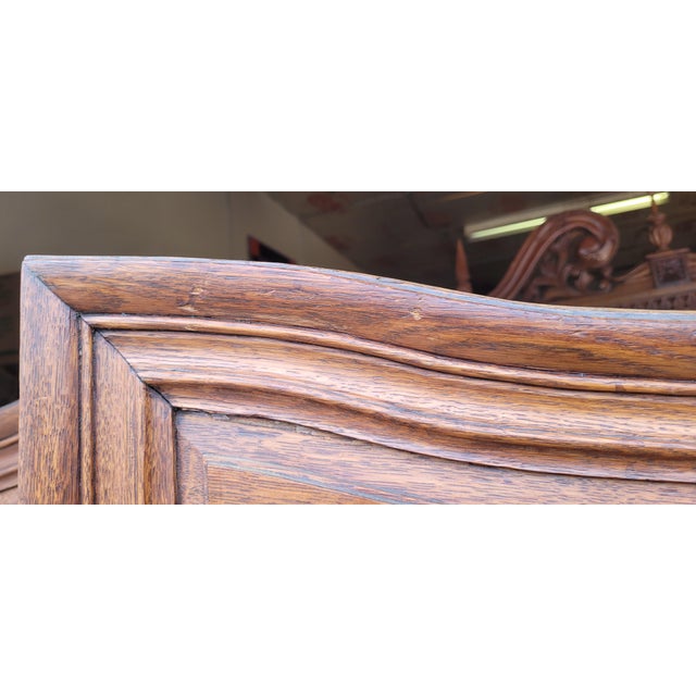 Late 19th Century A Pair of French Oak Antique Intetior Doors For Sale - Image 5 of 11