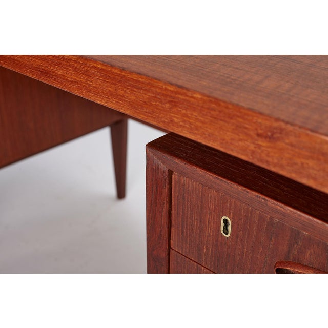 Mid-Century Teak Desk, Denmark, 1960s For Sale - Image 9 of 18