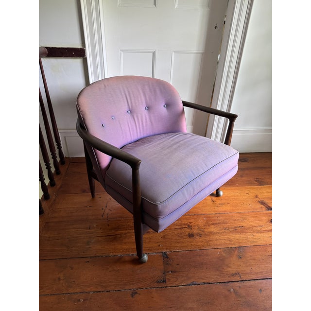Don't let the vintage upholstery fool you — the real value here is in the bones. This is a genuine pair of Finn Andersen's...