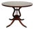 Vintage Duncan Phyfe Style Mahogany Lyre Pedestal Base Accent Table For Sale