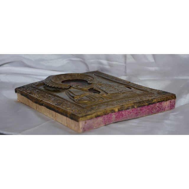 Late 19th Century Eastern Orthodox Icon of Christ the Teacher For Sale - Image 10 of 11