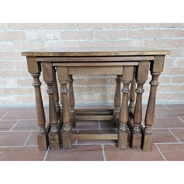 Nesting Tables, 1980s, Set of 3 For Sale - Image 4 of 12