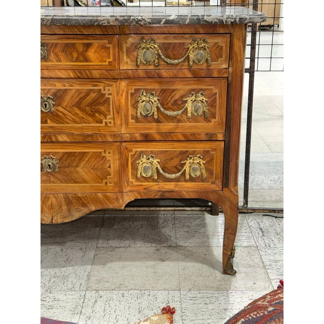 French Transitional LouisXV. , XVI Chest of Drawers For Sale In San Diego - Image 6 of 9