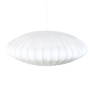 1990s Mid-Century Modern Modernica Bubble Pendant Light in White Fiberglass