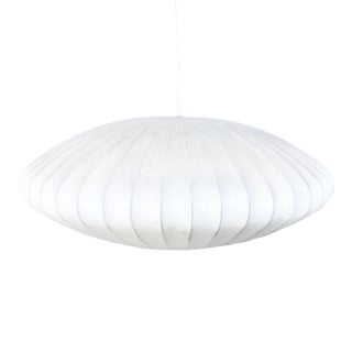 1990s Mid Century Saucer Fiberglass Pendant For Sale