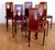 Maroon Lara Dining Chairs in Bordeaux Leather by Giorgio Cattelan for Cattelan Italia, 1984, Set of 6 For Sale - Image 8 of 16