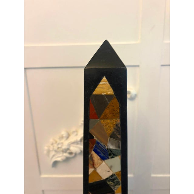 Stone Antique Art Deco Italian Specimen Marble Pietra Dura Decorative Objects, 1920, Set of 2 For Sale - Image 7 of 15