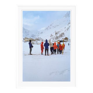 Toni Frissell 'Val D’Isere' Archival Pigment Print Framed in White For Sale