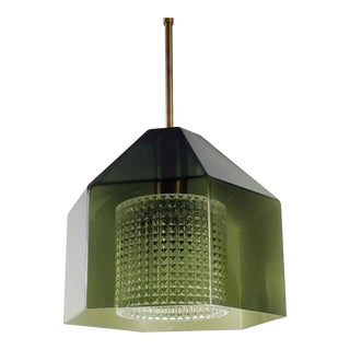 Mid-Century Scandinavian Glass Ceiling Light by Carl Fagerlund for Orrefors, 1960s For Sale