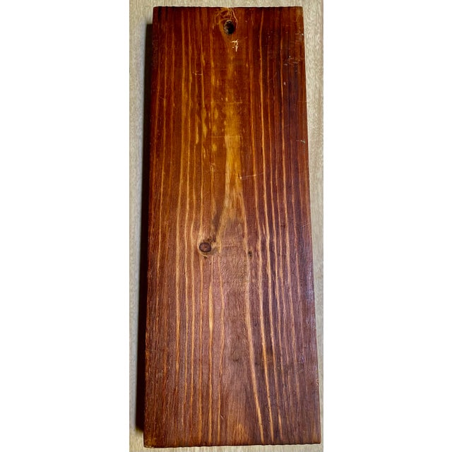 Mid 20th Century French Cottage Hand Carved Pine Panel Café Scene Wall Hanging Decoration Couple For Sale - Image 10 of 11