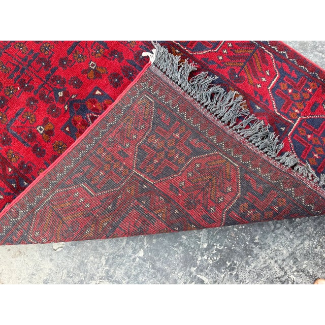 Textile Hand Knotted Turkmen Runner Rug For Sale - Image 7 of 7