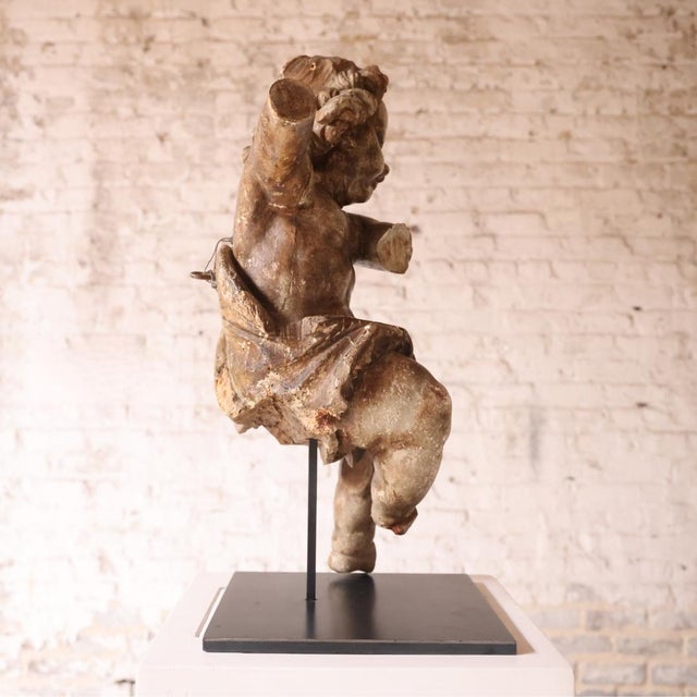 French 18th Century French Cherub Statue For Sale - Image 3 of 5