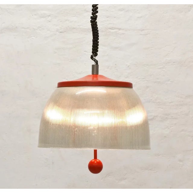 Mid-Century Modern Italian Adjustable Pendant Lamp, 1960s For Sale - Image 4 of 8