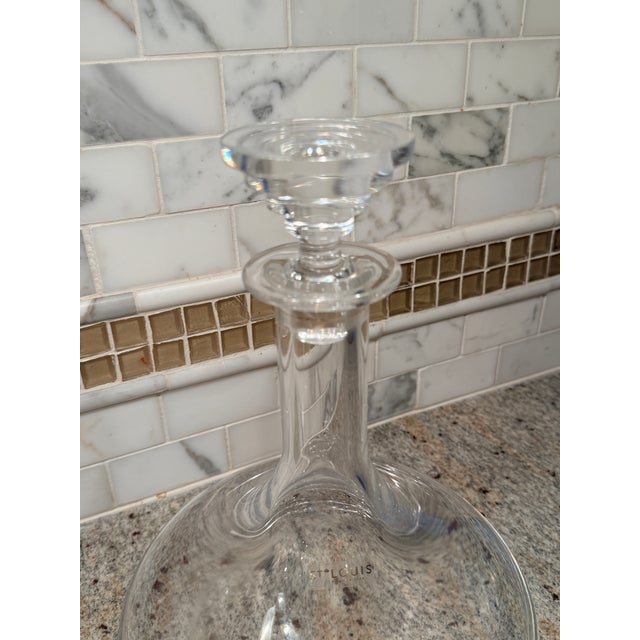 Saint-Louis Oxymore Wine Decanter in clear crystal. Used, excellent condition — no chips, cracks. Original sticker...