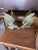 1950s Brass Fighting Roosters - a Pair For Sale - Image 9 of 10