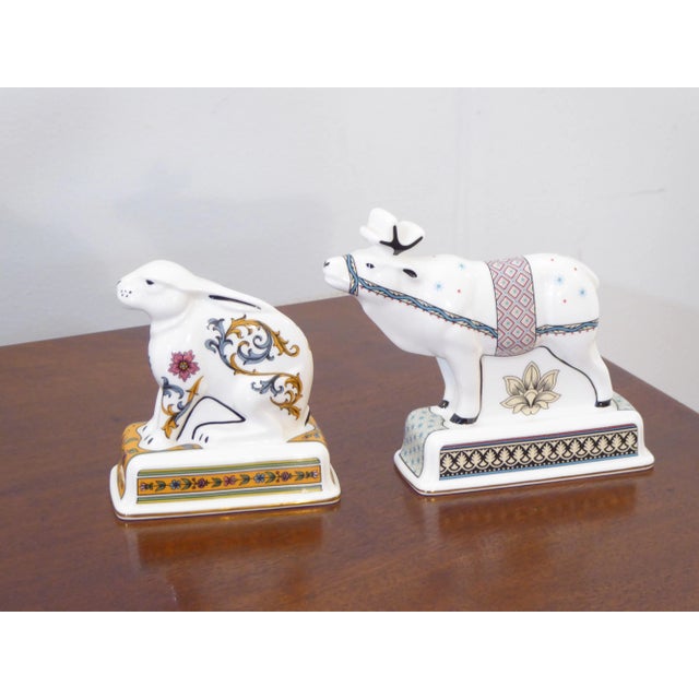 20th Century Wedgewood Noah's Ark collection of 7 animals, toucan, elephant, polar bear, leopard, rabbit, kangaroo and...