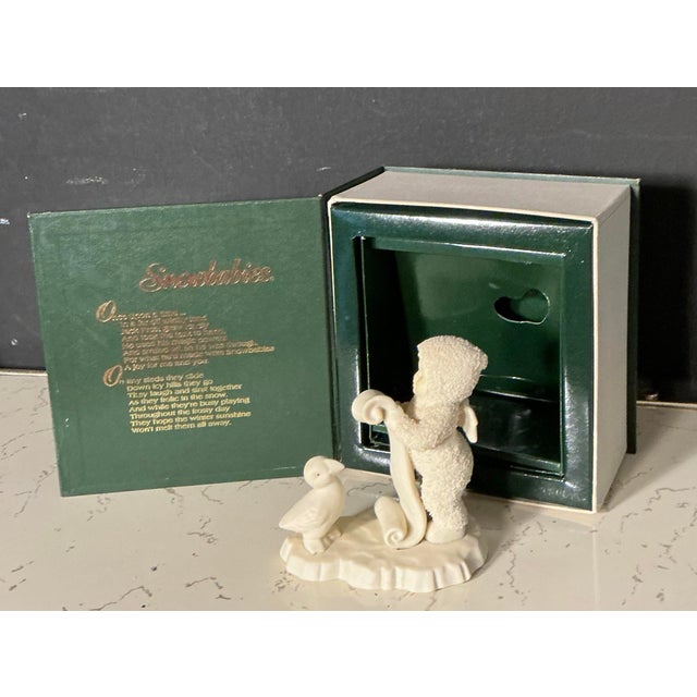 Vintage Department 56 "Snowbabies" figurine titled "Are You On My List?" from the Winter Tales collection in it's original...