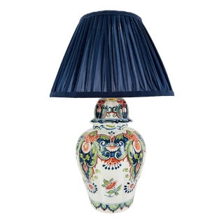 Antique Table Lamp from Royal Tichelaar Makkum, 1930 For Sale