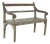 Vintage Indian Painted Teakwood Bench For Sale