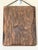 American Vintage Americana Folk Art Woman With Orange Cat Wood Wall Plaque For Sale - Image 3 of 5