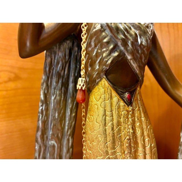 1980s Erté “Je L’aime” Limited Edition Bronze Sculpture, Signed, 364/500 For Sale - Image 9 of 9