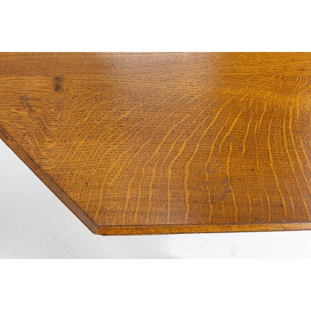 French Dining Table in Oak, 1940 For Sale - Image 9 of 15