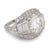 1930s Art Deco Gia 3.25 Carat Round Brilliant Diamond Platinum Ring, Size 5.25 For Sale - Image 4 of 6