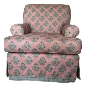 Custom Upholstered Swivel Chair