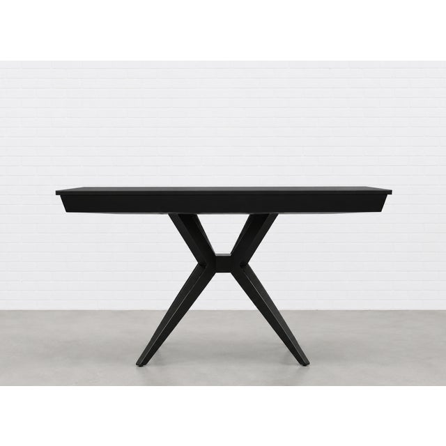 Atomic Mid Century Modern Ebonized Dining Table, C. 1950's For Sale - Image 4 of 11