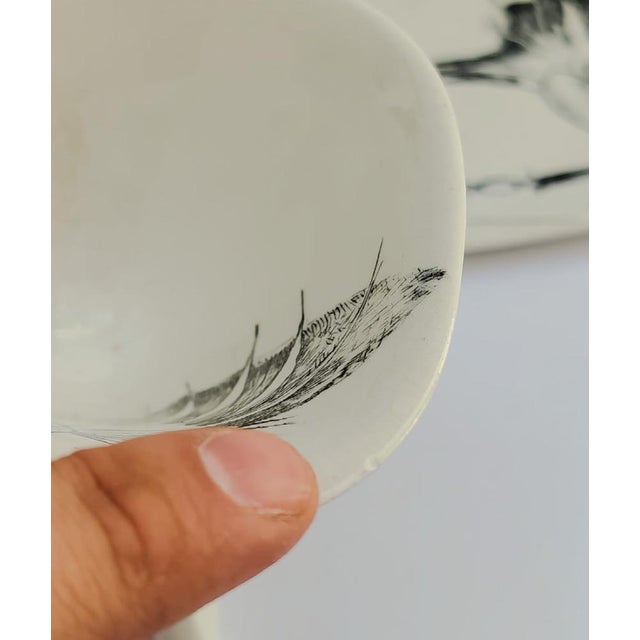 Vintage Model C73 Ceramic Teacup and Saucer by Antonia Campi for Laveno, 1950s, Set of 2 For Sale - Image 13 of 15