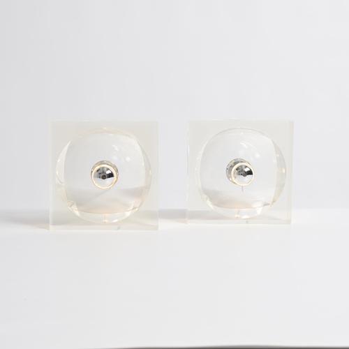 Acrylic Glass Table Lamp by Michel Dumas, 1970s For Sale - Image 3 of 18