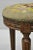 Early 20th Century Antique French Louis XVI Style Carved Walnut & Needlepoint Oval Stools - a Pair For Sale In Philadelphia - Image 6 of 12