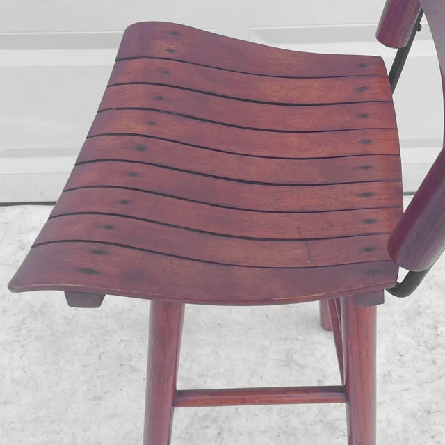 Mid-Century Swivel Counter Stool For Sale - Image 9 of 12