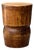 Vintage Carved Palm Wood Accent Stool For Sale