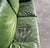 Roche Bobois Postmodern Patinated Green Buffalo Leather Sofa by Roche Bobois For Sale - Image 4 of 10