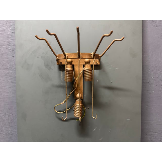 Murano Glass and Feather Sconces, 1980s, Set of 2 For Sale - Image 6 of 7