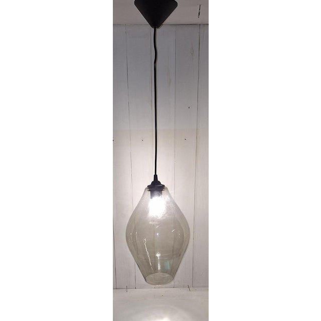 Vintage Ceiling Lamp with Tinted Glass Shade on a Plastic Mount, 2000s, in Very Good conditions. Designed from 2000 Up to...