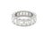 Contemporary 9.33 Carats Diamond Eternity Band, Platinum, Size 6.5 For Sale - Image 3 of 4