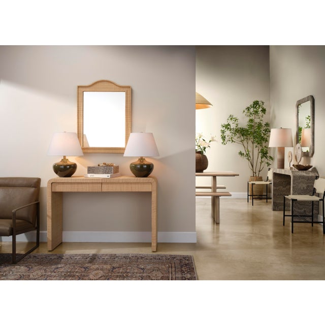 Monroe Table Lamp, Olive Green Ceramic For Sale In Los Angeles - Image 6 of 7