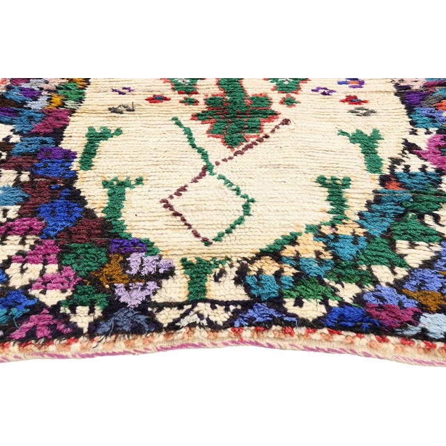Berber Tribes of Morocco Vintage Azilal Moroccan Rug, 03'06 X 05'06 For Sale - Image 4 of 10