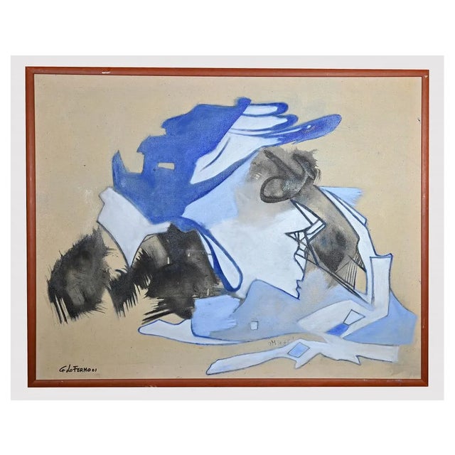 Giorgio Lo Fermo, Post-Informale, Original Oil On Canvas by Giorgio Lo Fermo, 2021 For Sale