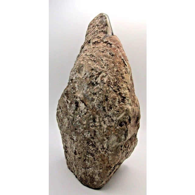 1950s Hand-Carved Shona Tribe Serpentine Stone Abstract Sculpture W. Sachiti For Sale In Miami - Image 6 of 12