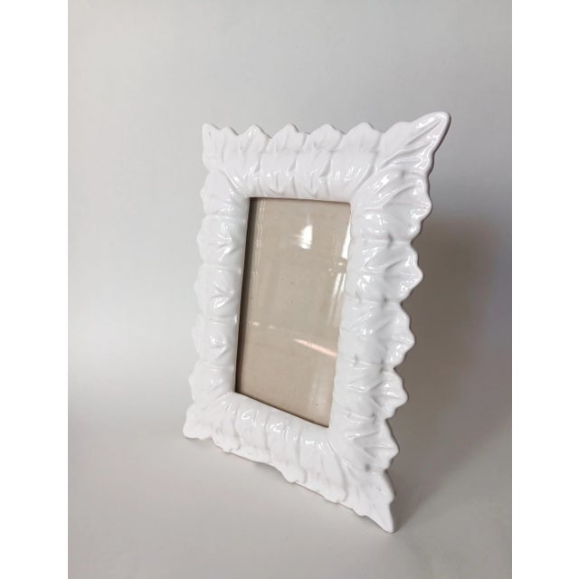 Ceramic Leaves Photo Frame from Manises, 1970s, in Good conditions. Designed 1970 to 1979