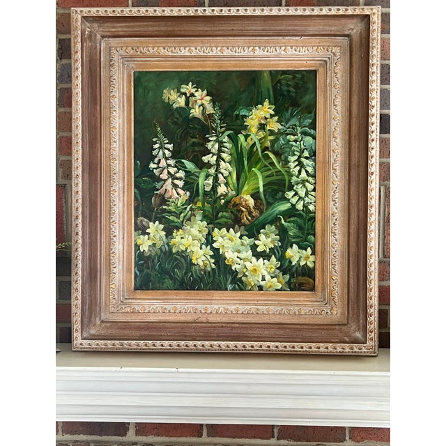 Late 20th Century Botanical Still Life Painting Signed W. Melvin, Framed For Sale - Image 9 of 9