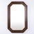 Rectangular Mirror with Carved Dark Oak Frame, 1940s For Sale - Image 6 of 8