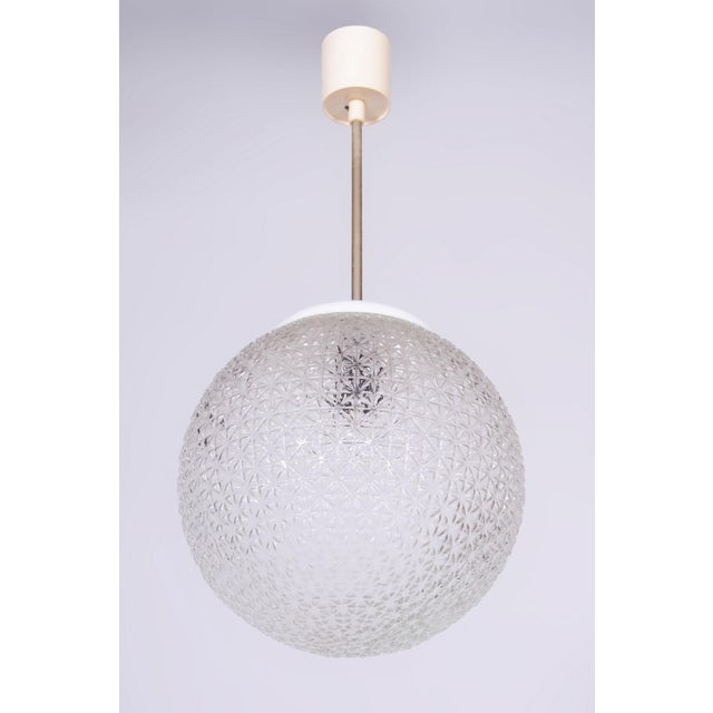 Mid-Century Chandelier in Chromed Steel, Glass and Plastic, Czech, 1960s For Sale - Image 6 of 9