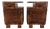 Art Deco Walnut Bedside Tables, 1940, Set of 2 For Sale