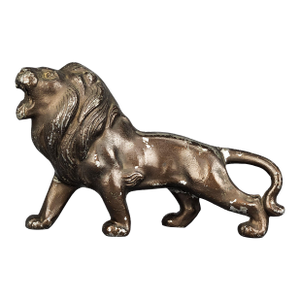 Vintage Art Deco Spelter Lion Statue