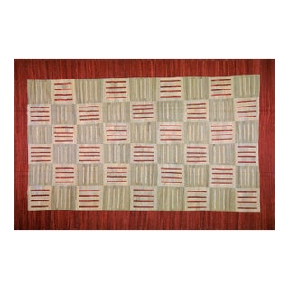 Afghan Modern Flatweave Kilim Wool Rug, 8'4"x13' For Sale