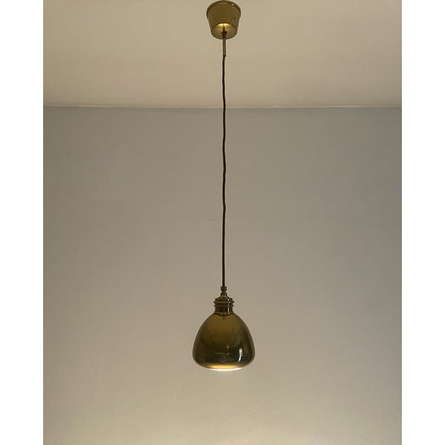 Mid-Century Modern Golden Metal Lamps, 1980, Set of 2 For Sale - Image 3 of 9